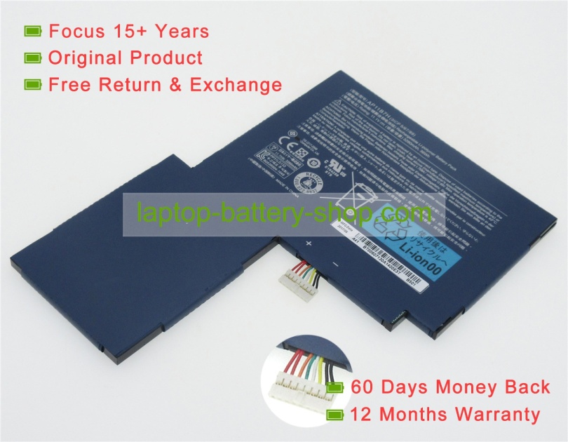 Acer AP11B7H, BT.00303.024 11.1V 3260mAh replacement batteries - Click Image to Close