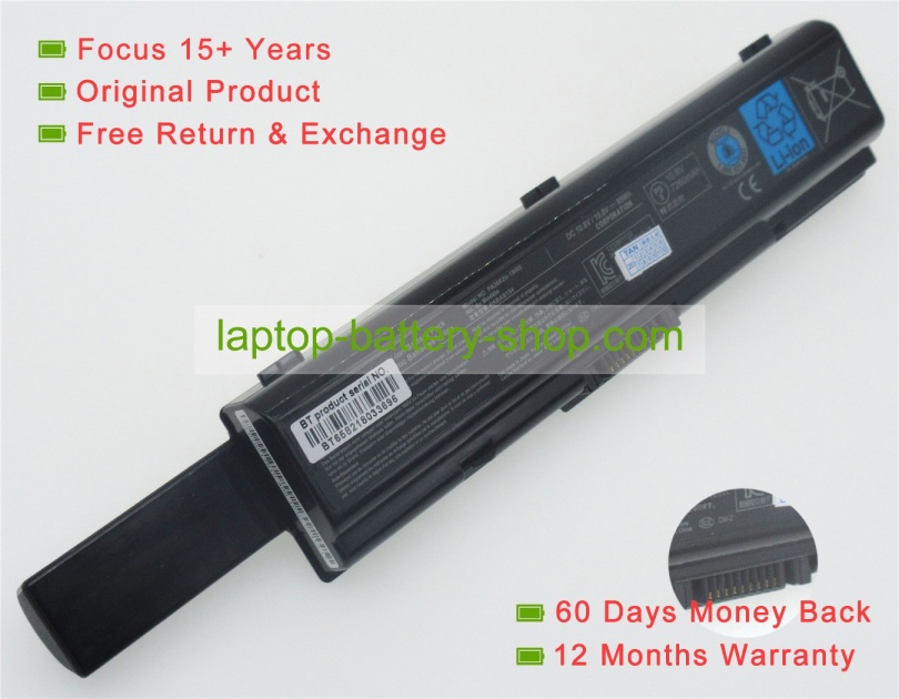 Toshiba PA3535U-1BAS, PA3727U-1BRS 10.8V 7900mAh replacement batteries - Click Image to Close