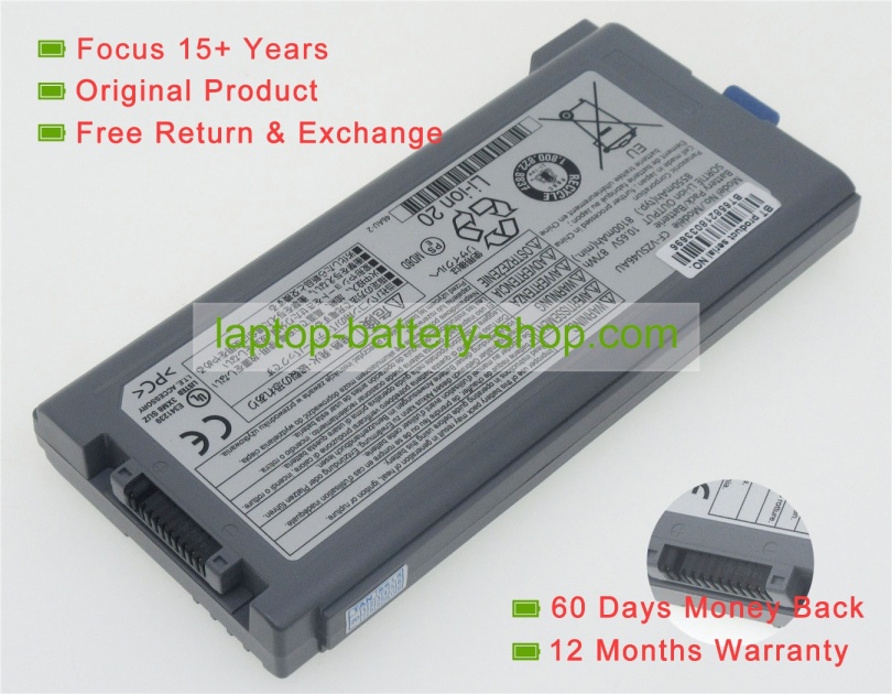 Panasonic CF-VZSU46S, CF-VZSU46AU 11.1V 7800mAh replacement batteries - Click Image to Close