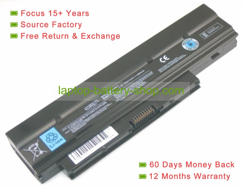 Toshiba PA3820U-1BRS, PABAS231 10.8V 4400mAh replacement batteries - Click Image to Close