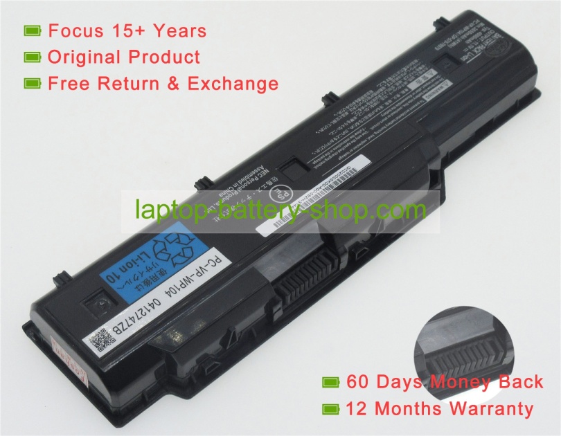 Nec PC-VP-WP104, OP-570-76979 11.1V 4000mAh replacement batteries - Click Image to Close