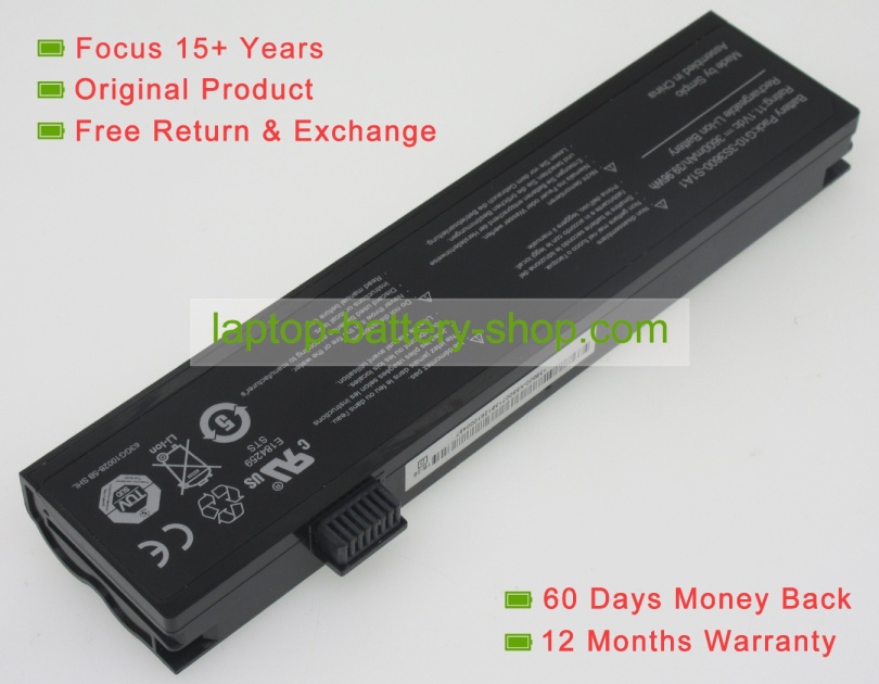 G10-3S3600-S1A1, G10-3S4400-C1B1 11.1V 3600mAh replacement batteries - Click Image to Close