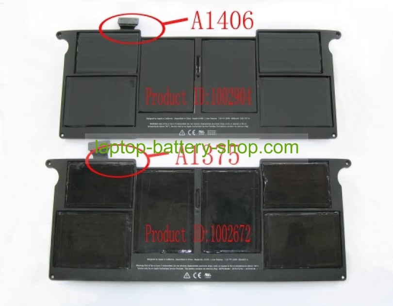 Apple A1406, A1495 7.3V 4680mAh replacement batteries - Click Image to Close