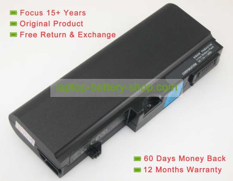 Toshiba PA3689U-1BAS, PABAS155 7.2V 5277mAh replacement batteries - Click Image to Close