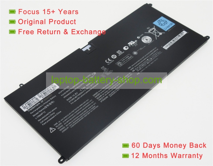 Lenovo L10M4P12 14.8V 3700mAh replacement batteries - Click Image to Close