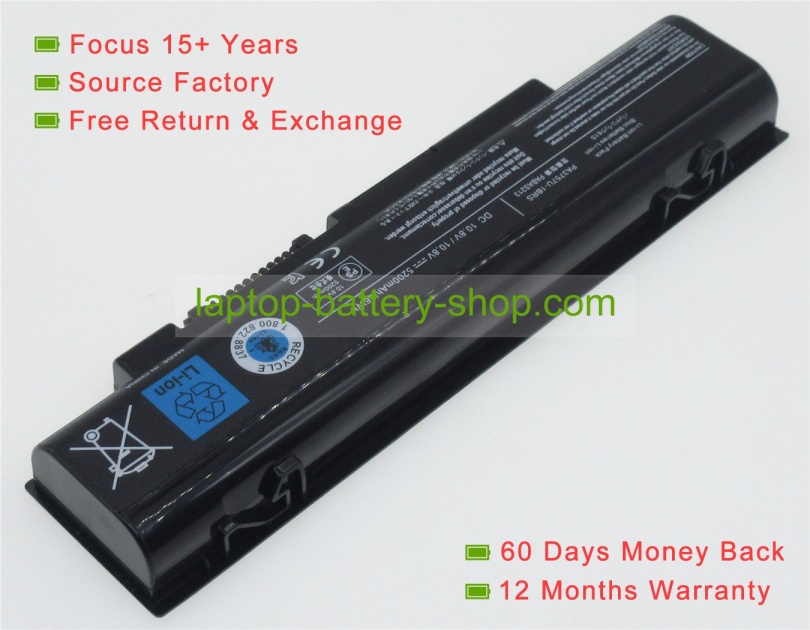 Toshiba PA3757U-1BRS, PABAS213 10.8V 4400mAh replacement batteries - Click Image to Close