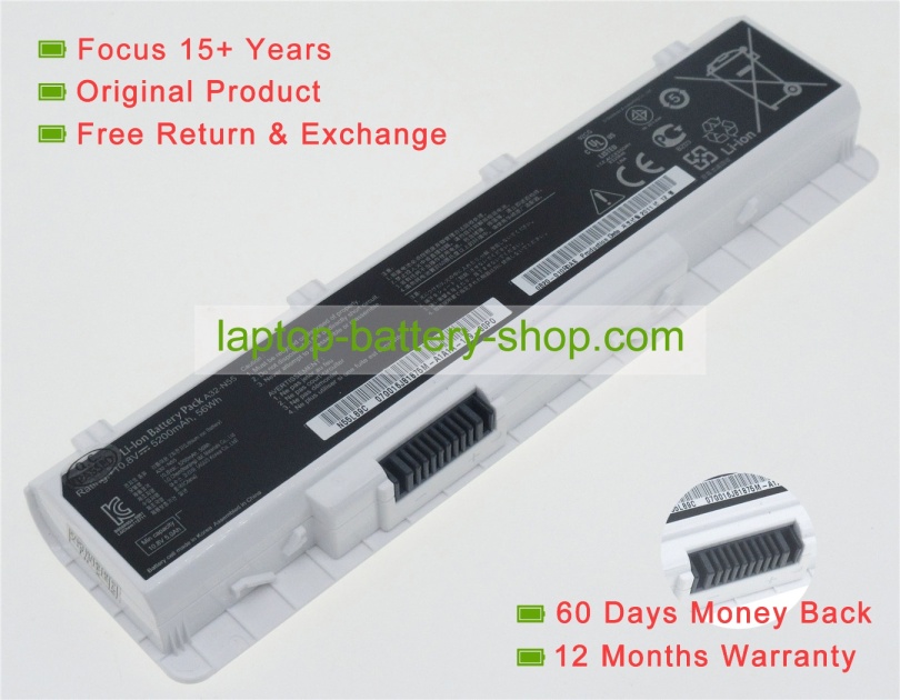 Asus 07G016J01875, 70-N5F1B1000Z 11.1V 5200mAh replacement batteries - Click Image to Close