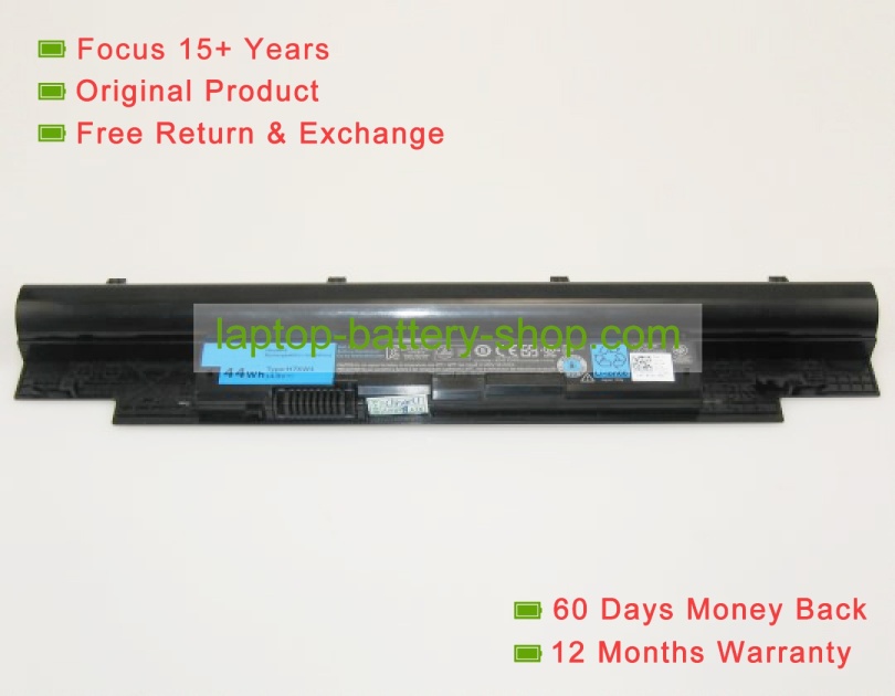Dell H2XW1, JD41Y 14.8V 3000mAh replacement batteries - Click Image to Close