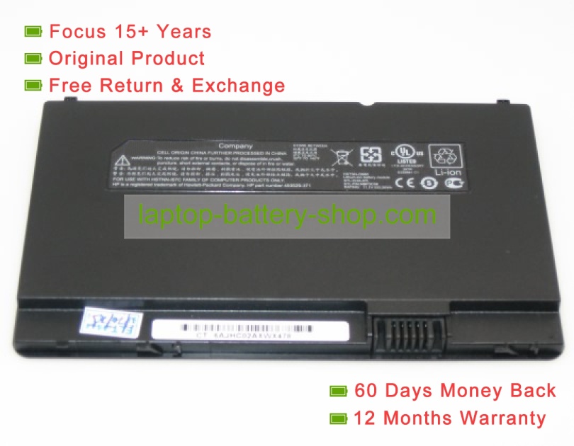 Hp compaq HSTNN-OB80, 504610-001 11.1V 2300mAh replacement batteries - Click Image to Close