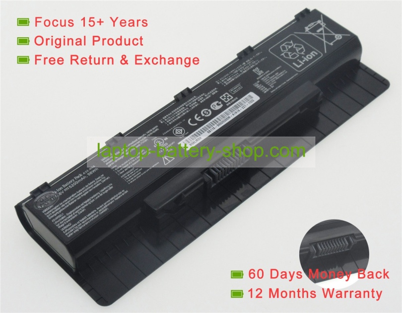 Asus A32-N56, A31-N56 10.8V 5200mAh replacement batteries - Click Image to Close