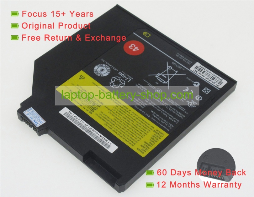 Lenovo FRU 42T4690, FRU 42T4688 10.8V 2900mAh replacement batteries - Click Image to Close