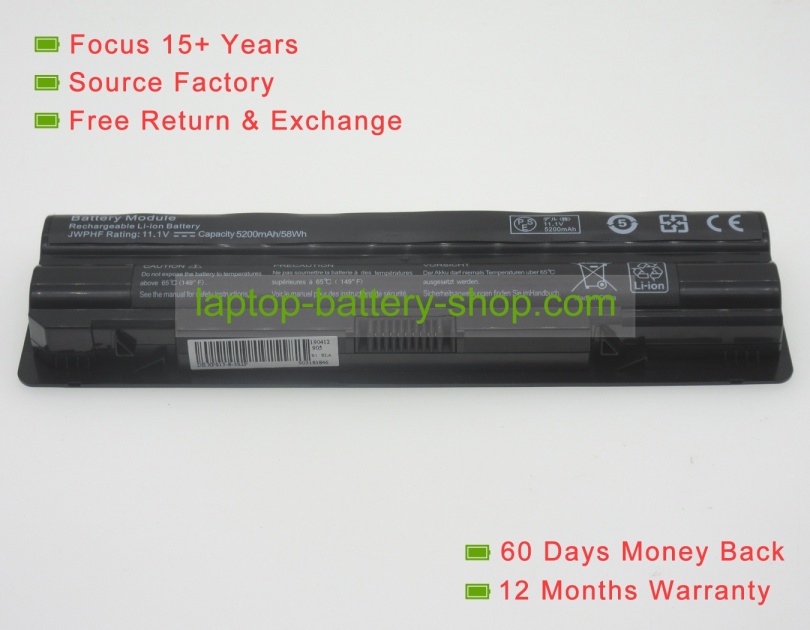 Dell R795X, WHXY3 11.1V 5200mAh replacement batteries - Click Image to Close
