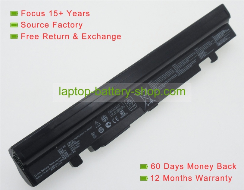 Asus A42-U46, A32-U46 14.4V 5200mAh replacement batteries - Click Image to Close