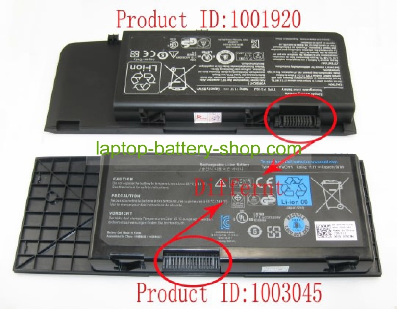 Dell BTYVOY1, 7XC9N 11.1V 8100mAh replacement batteries - Click Image to Close