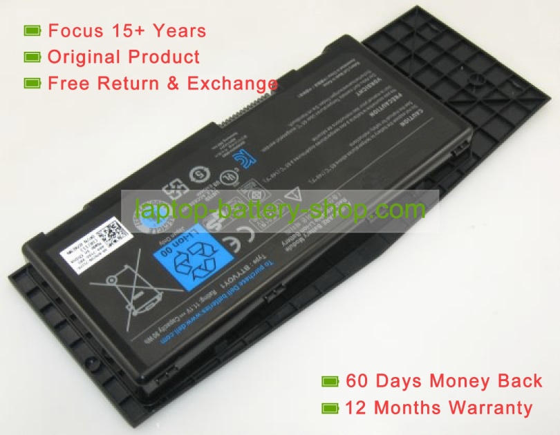 Dell BTYVOY1, 7XC9N 11.1V 8100mAh replacement batteries - Click Image to Close