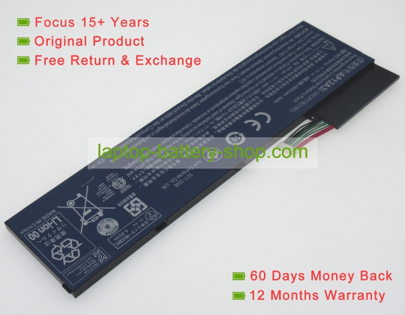 Acer AP12A3i, AP12A4i 11.1V 4850mAh replacement batteries - Click Image to Close