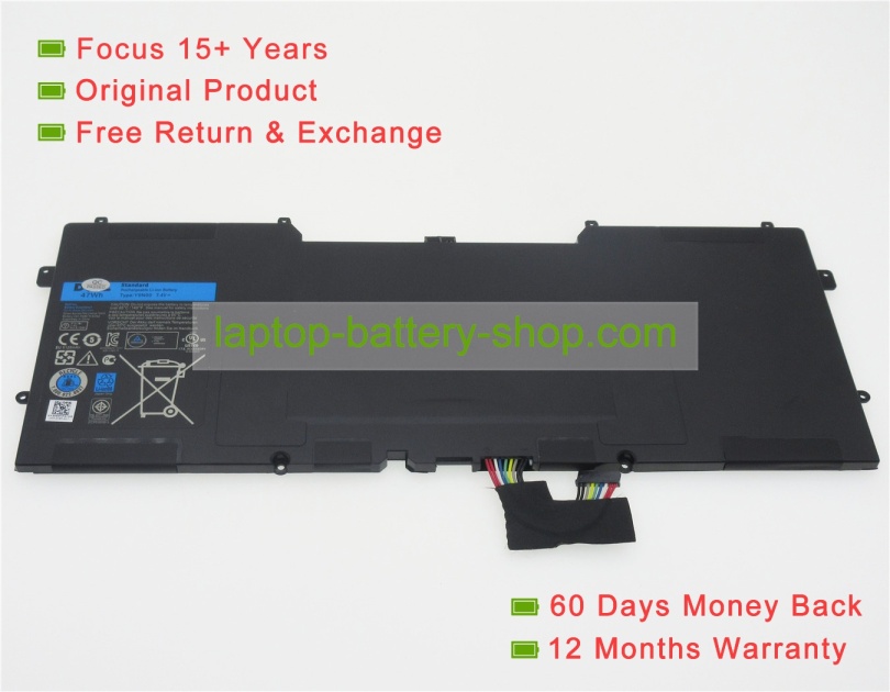 Dell Y9N00, 489XN 7.4V 6350mAh replacement batteries - Click Image to Close