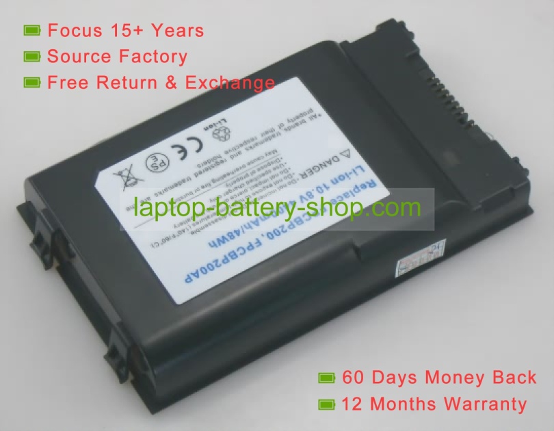 Fujitsu FPCBP155, FPCBP155AP 10.8V 4400mAh replacement batteries - Click Image to Close