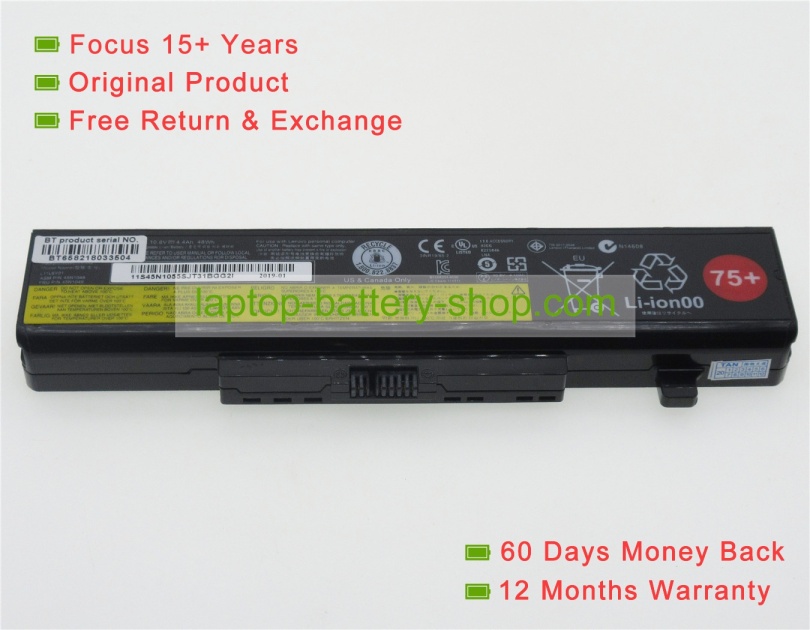 Lenovo L11S6Y01, L11M6Y01 11.1V 4400mAh replacement batteries - Click Image to Close