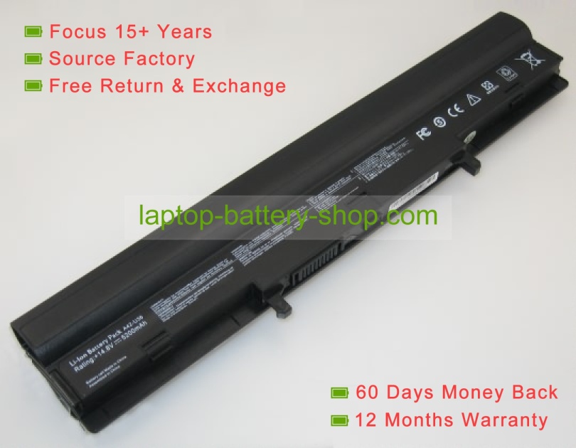 Asus A42-U36, A41-U36 14.4V 4400mAh replacement batteries - Click Image to Close