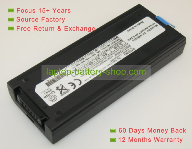 Panasonic CF-VZSU30, CF-VZSU30B 7.4V 6600mAh replacement batteries - Click Image to Close