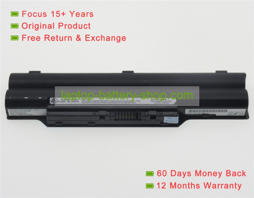 Fujitsu FPCBP282, FPCBP219 10.8V 6200mAh replacement batteries - Click Image to Close
