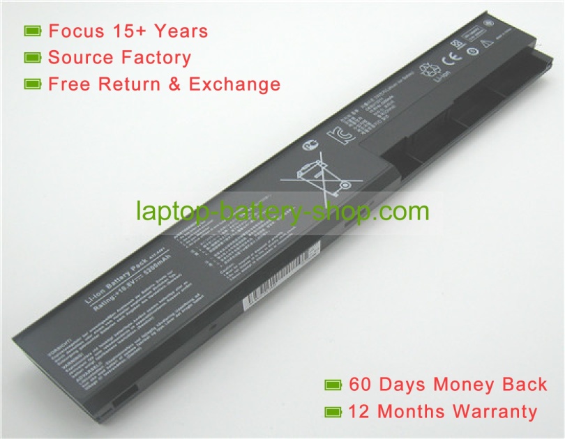 Asus A31-X401, A41-X401 10.8V 4400mAh replacement batteries - Click Image to Close