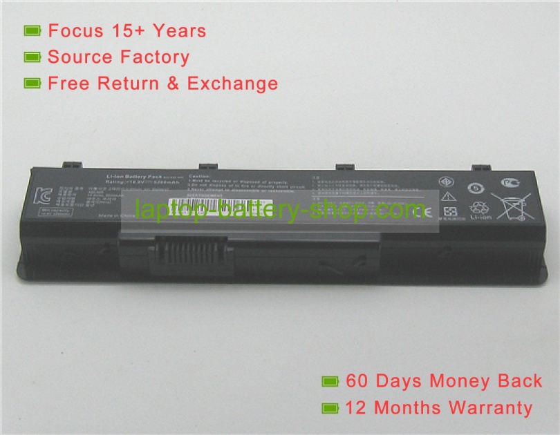 Asus 07G016J71875 11.1V 4400mAh replacement batteries - Click Image to Close
