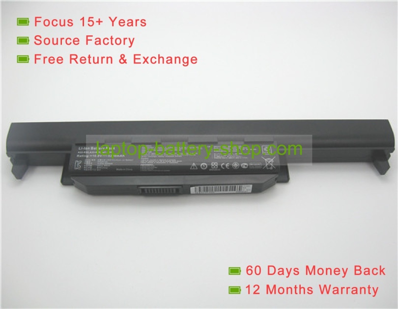 Asus A41-K55, A32-K55X 11.1V 4400mAh replacement batteries - Click Image to Close