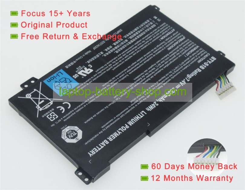 Msi BTY-S1B 7.4V 3200mAh replacement batteries - Click Image to Close