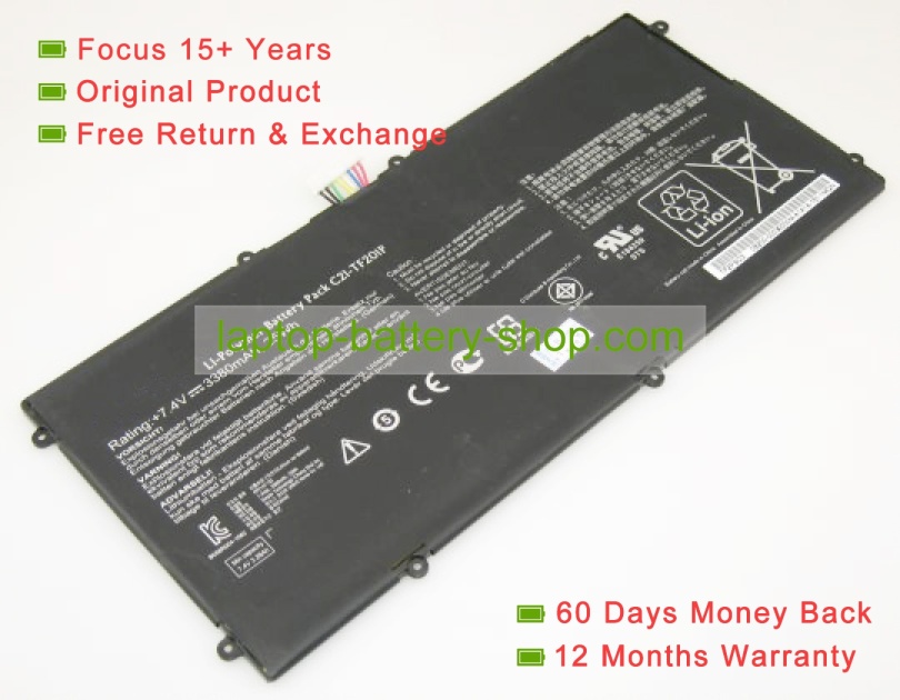 Asus C21-TF301, C21-TF201P 7.4V 3380mAh replacement batteries - Click Image to Close