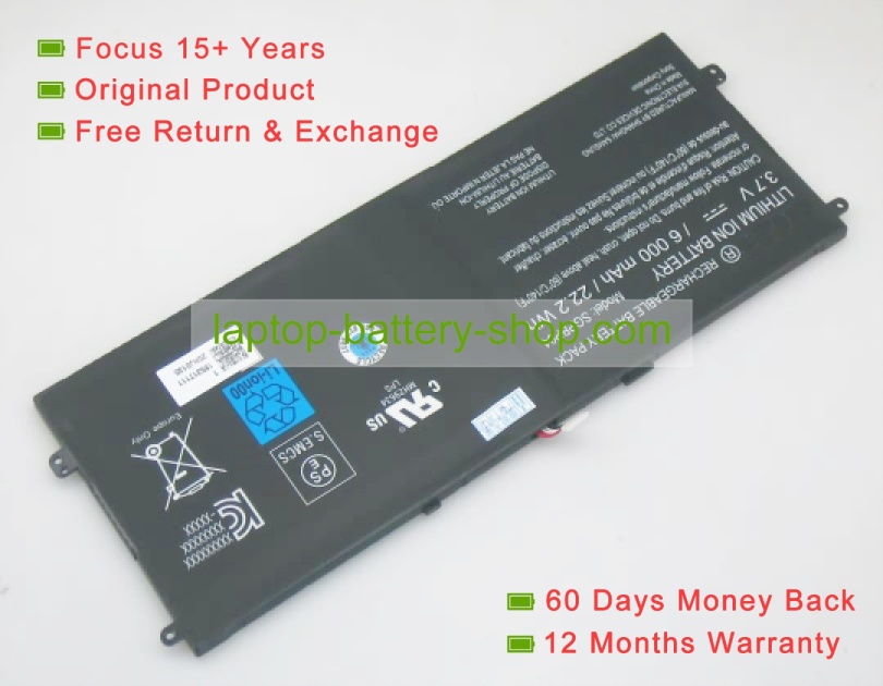 Sony SGPBP04 3.7V 6000mAh replacement batteries - Click Image to Close
