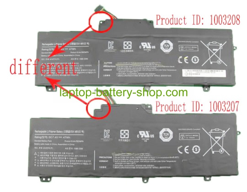 Samsung AA-PBZNC6P 7.4V 6350mAh replacement batteries - Click Image to Close