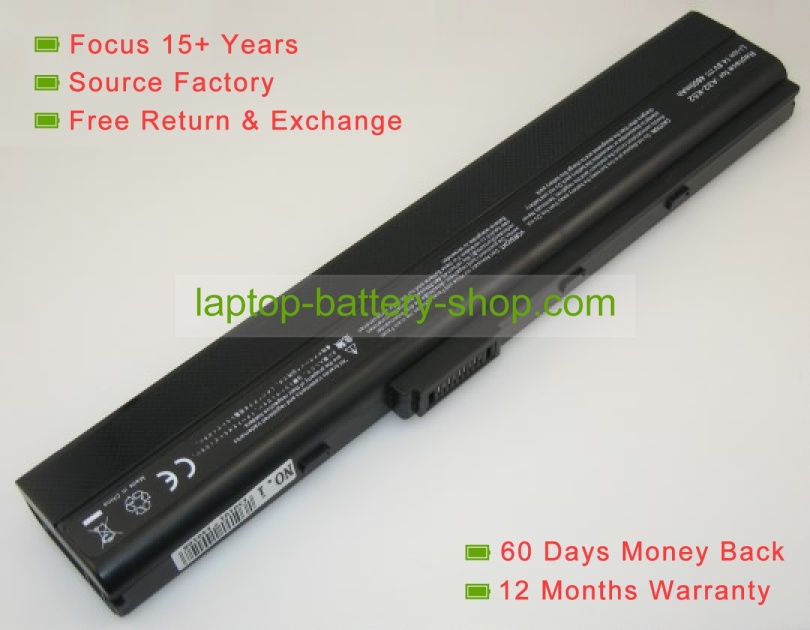 Asus A32-K52, A42-K52 14.4V 4400mAh replacement batteries - Click Image to Close