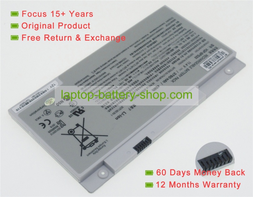 Sony VGP-BPS33 11.4V 3760mAh replacement batteries - Click Image to Close