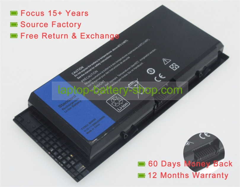 Dell R7PND, FJJ4W 11.1V 5200mAh replacement batteries - Click Image to Close