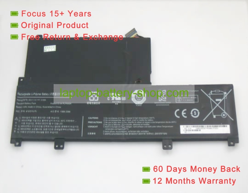 Samsung AA-PLPN3GN, 1588-3366 11.1V 2800mAh replacement batteries - Click Image to Close