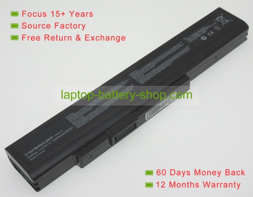 Fujitsu FPCBP344, A32-A15 10.8V 5200mAh replacement batteries - Click Image to Close