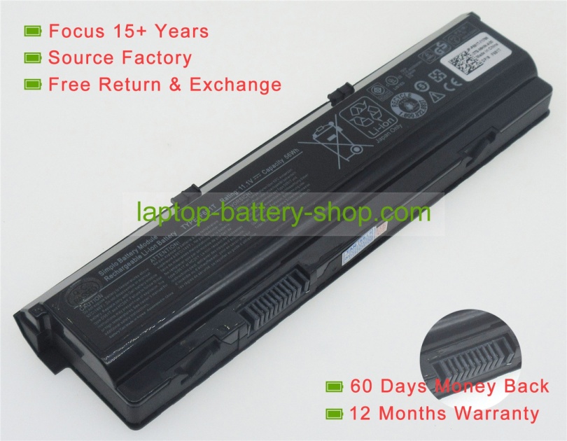 Dell F681T, T780R 11.1V 4400mAh replacement batteries - Click Image to Close