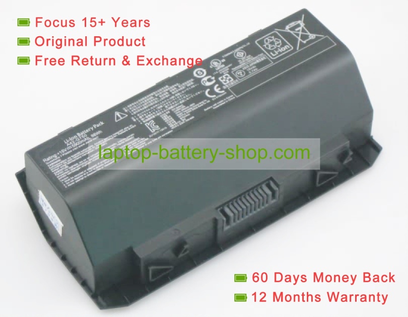 Asus A42-G750, 0B110-00200000 15V 5900mAh replacement batteries - Click Image to Close