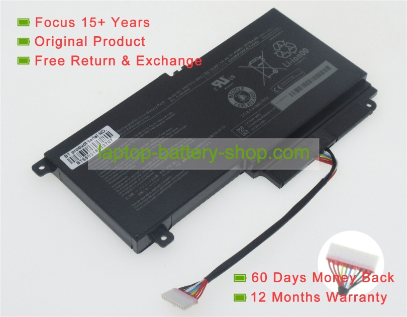 Toshiba PA5107U-1BRS, P000573230 14.4V 2838mAh replacement batteries - Click Image to Close