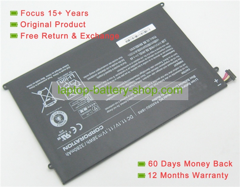 Toshiba PA5055, PA5055U-1BRS 11.1V 3280mAh replacement batteries - Click Image to Close