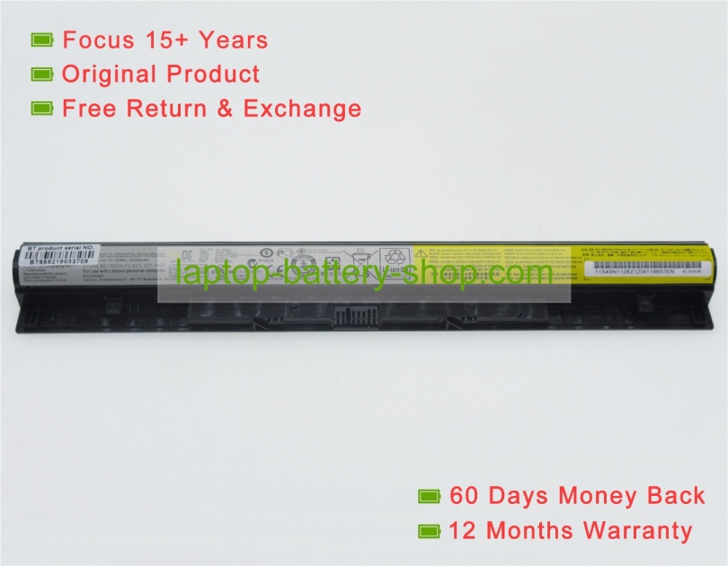 Lenovo L12L4E01, L12M4A02 14.4V 2200mAh replacement batteries - Click Image to Close