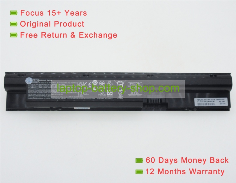 Hp FP06, H6L26AA 11V 7860mAh replacement batteries - Click Image to Close