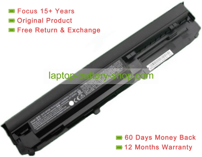 Medion BTP-DPQW 10.8V 4400mAh replacement batteries - Click Image to Close