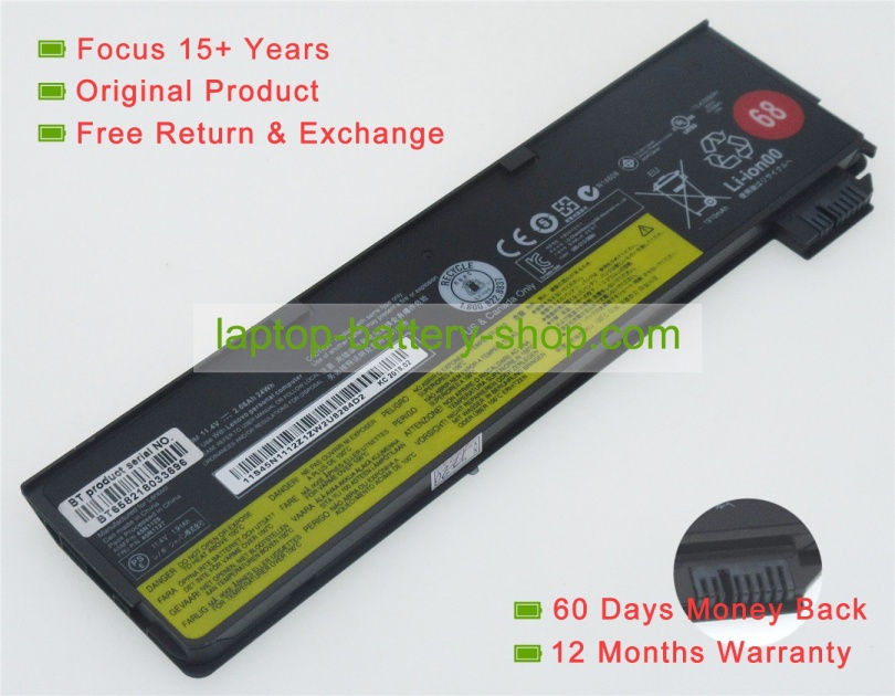 Lenovo 0C52862, 45N1128 11.4V 2060mAh replacement batteries - Click Image to Close