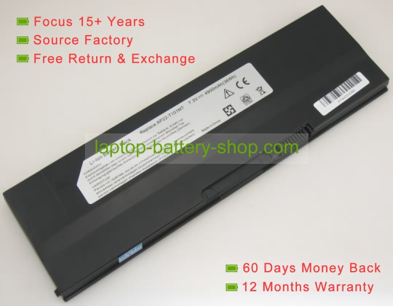 Asus 90-OA1Q2B1000Q, 70-OA1Q2B1000P 7.3V 4900mAh replacement batteries - Click Image to Close