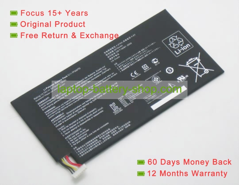 Asus C11-TF500CD, C11-TF500TD 3.75V 5070mAh replacement batteries - Click Image to Close