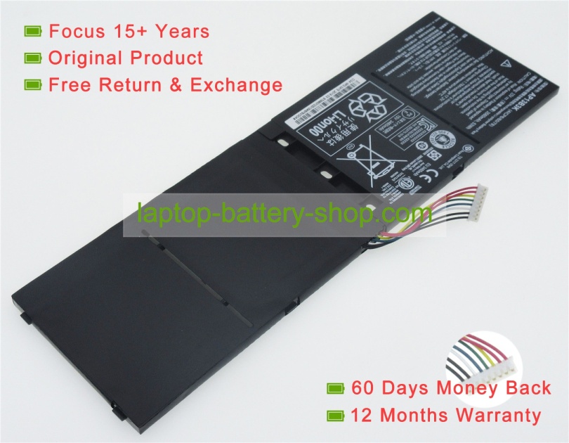 Acer AP13B3K, AP13B8K 15V 3560mAh replacement batteries - Click Image to Close