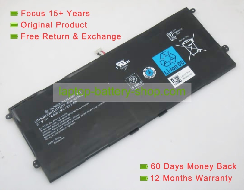 Sony SGPBP03 3.7V 6600mAh replacement batteries - Click Image to Close